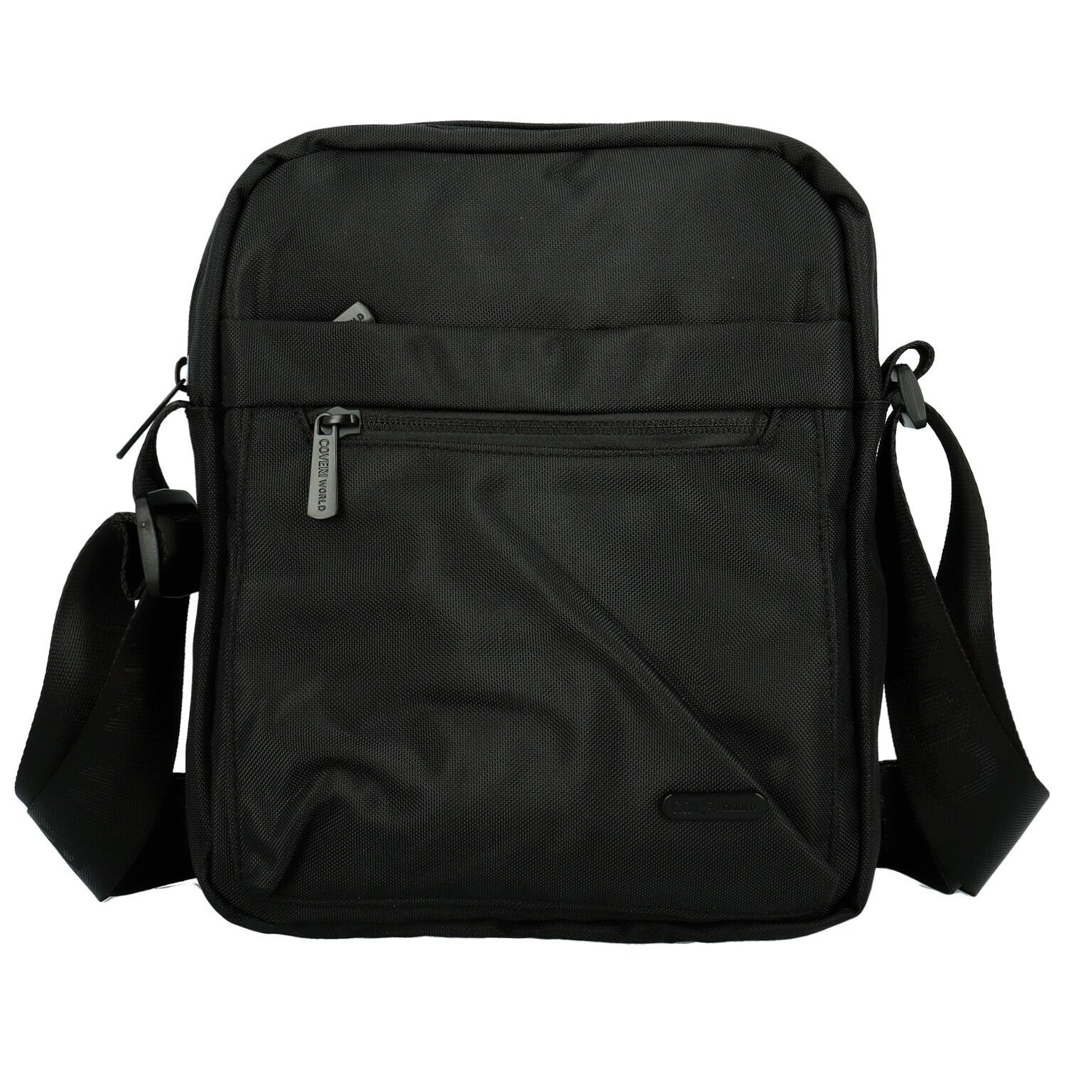 Stylová pánská textilní crossbody taška Coveri Taren, černá