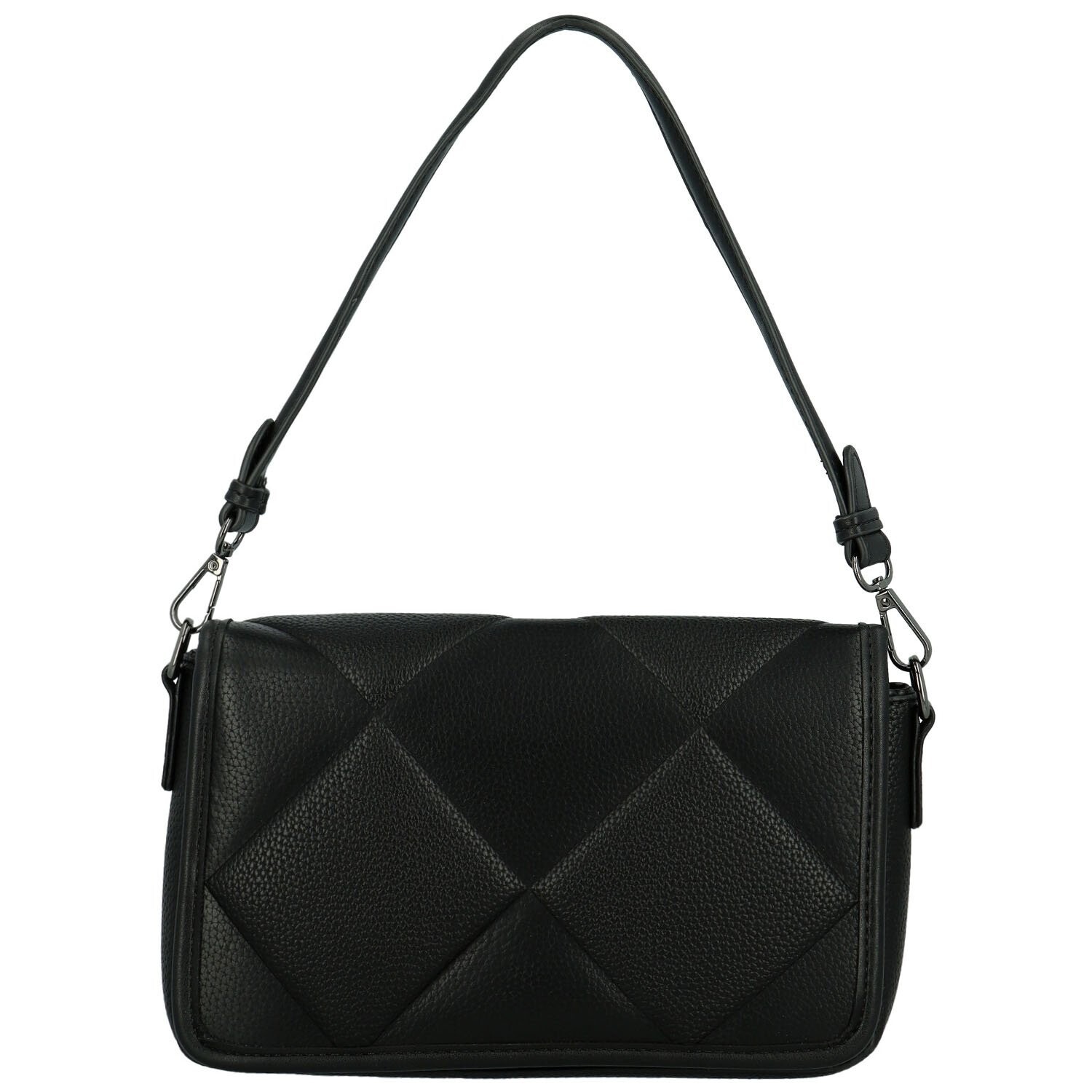 Módní dámská koženková kabelka na rameno Vanya, černá