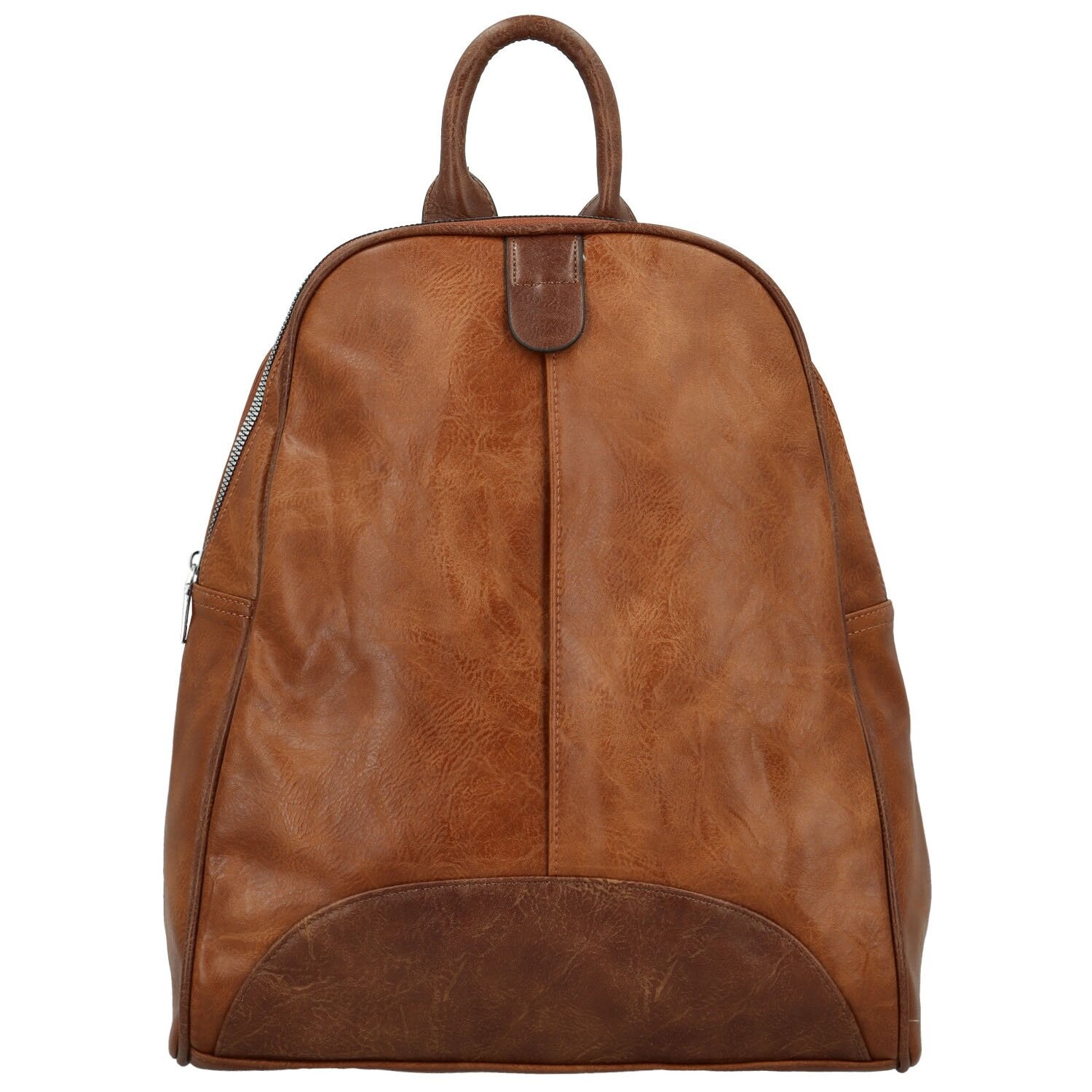 Trendy dámský koženkový kabelko-batůžek Eligio, koňakový