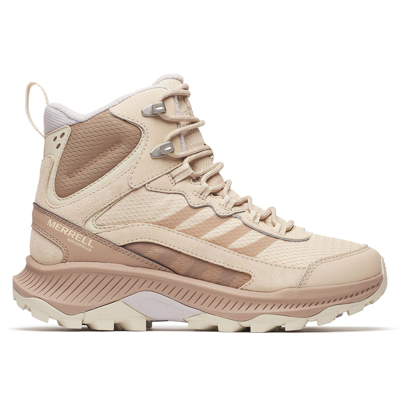 Dámské turistické boty Merrell Speed Strike 2 Thermo Mid Wp Velikost bot (EU): 38,5 / Barva: béžová