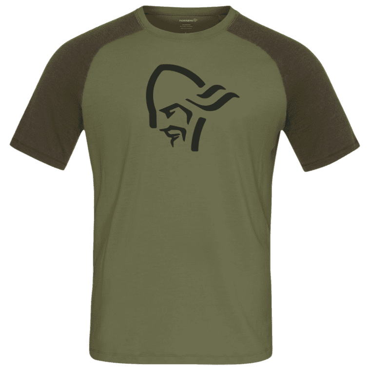 Pánské tričko Norrona femund pureUll T-shirt Velikost: L / Barva: olive