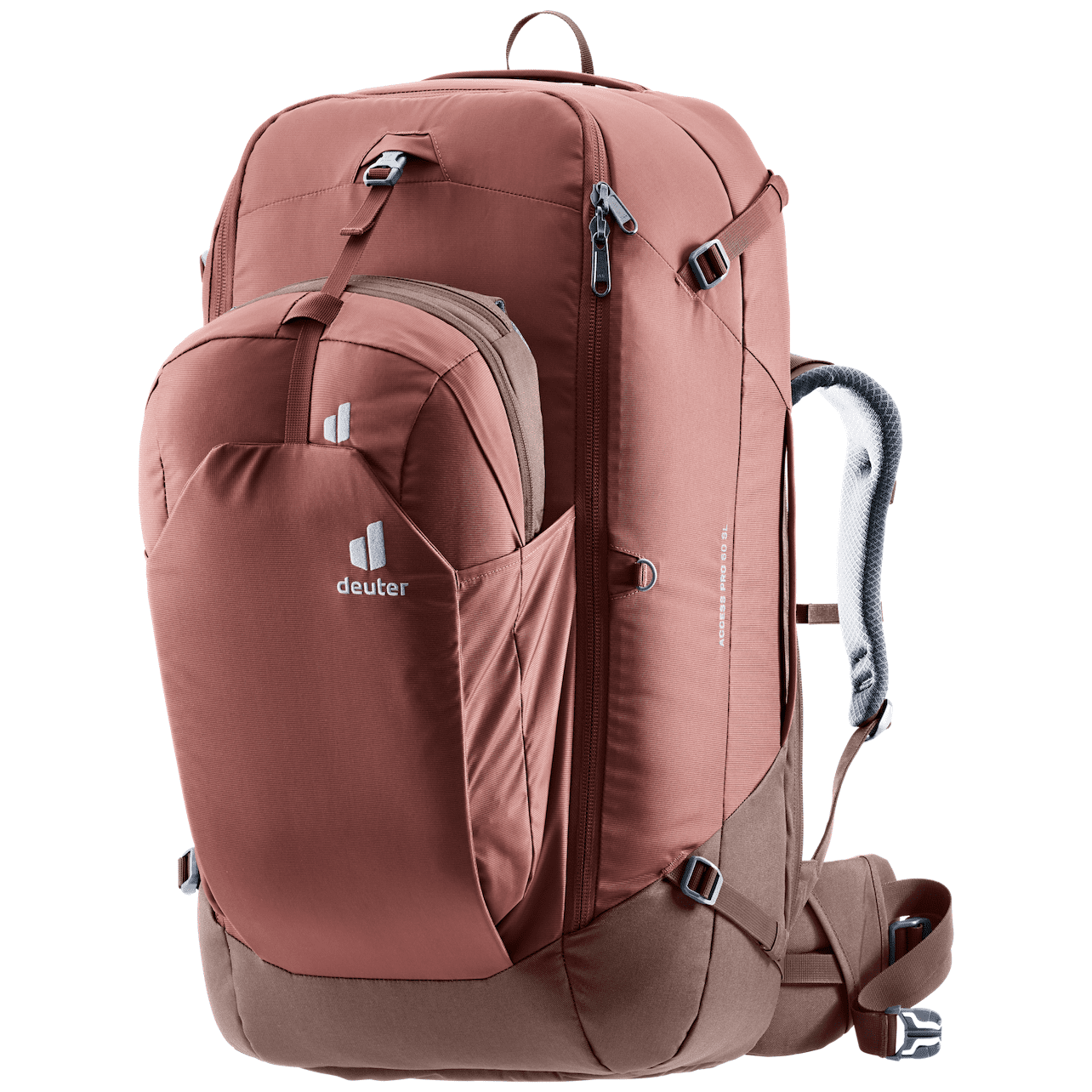 Batoh Deuter Access Pro 60 SL Barva: červená/hnědá