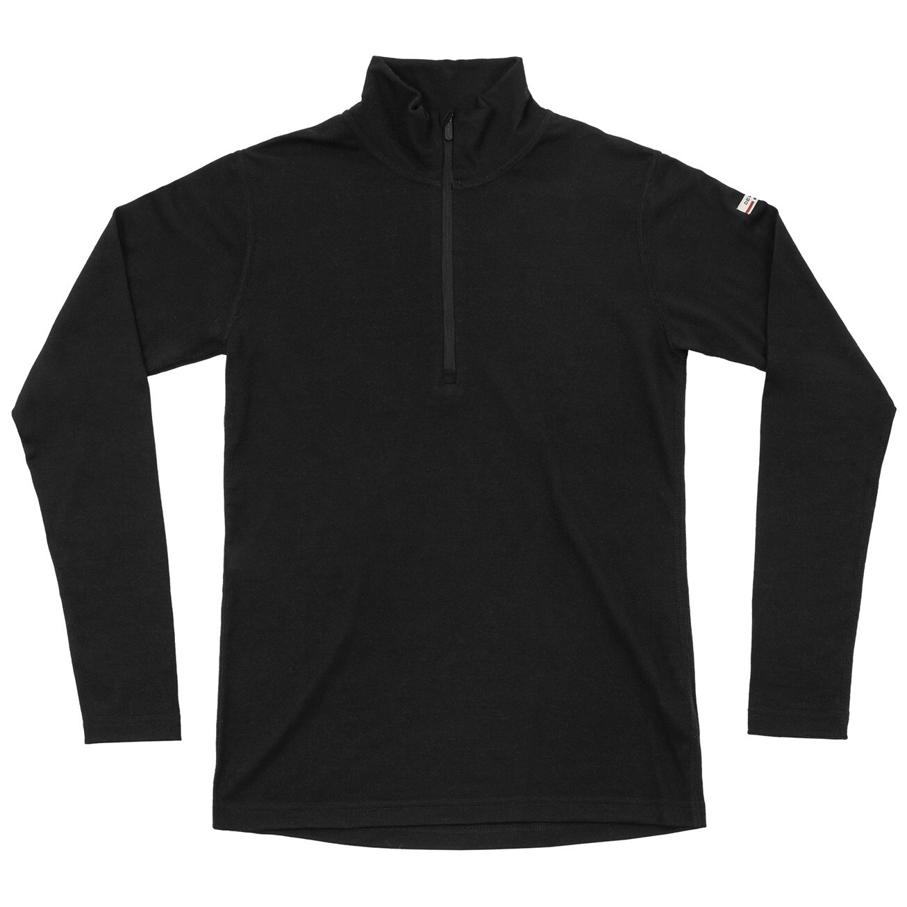 Dámské funkční triko Devold Breeze Plus Merino 200 Zip Neck Wmn Velikost: L / Barva: černá