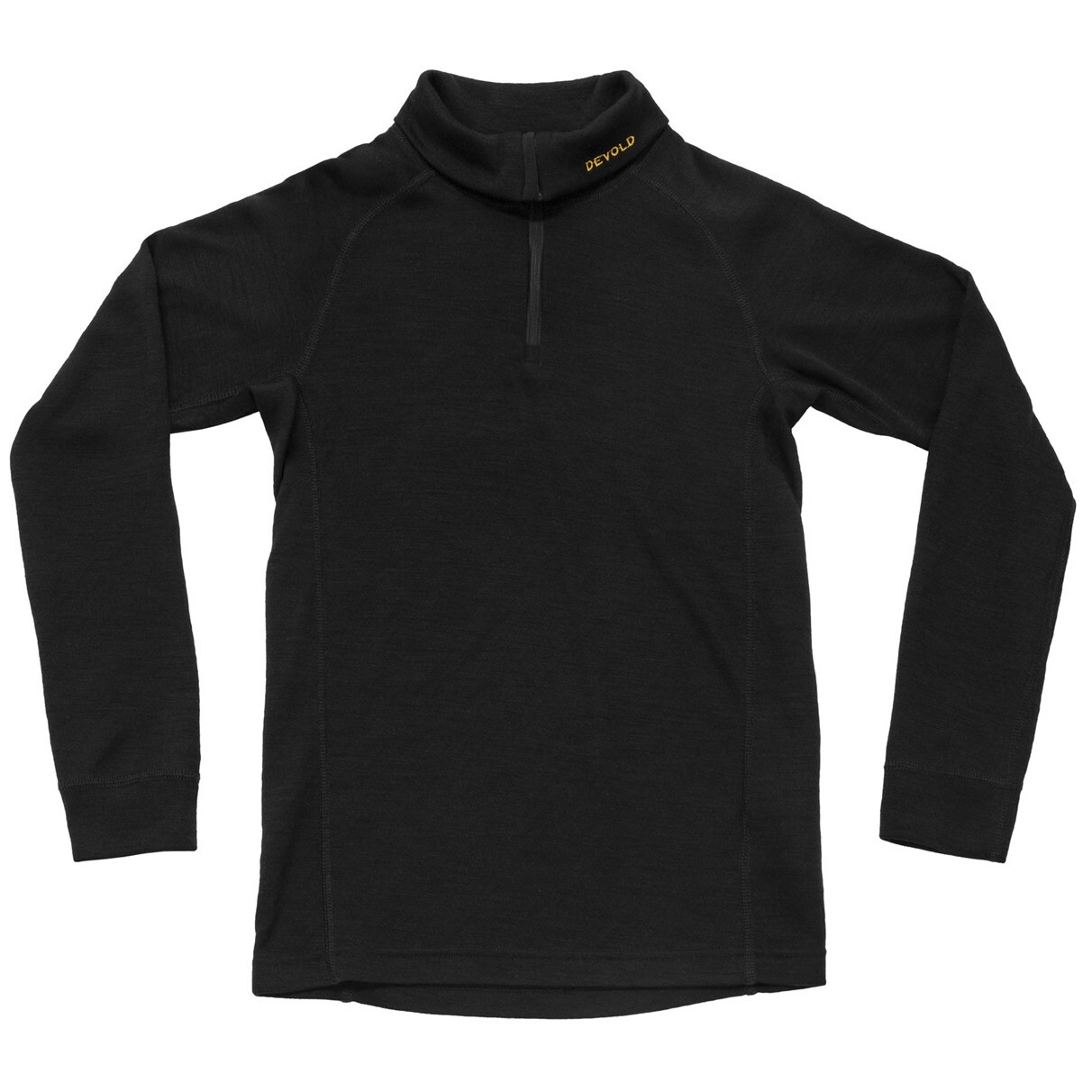 Dětská funkční mikina Devold Duo Active Merino Zip Neck Jr Dětská velikost: 152 / Barva: černá