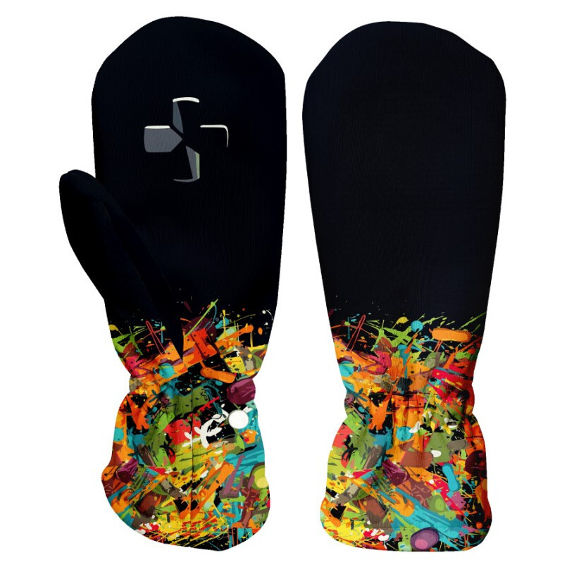 Dětské zimní palčáky WAMU Game On Velikost rukavic: 3 / Barva: černá