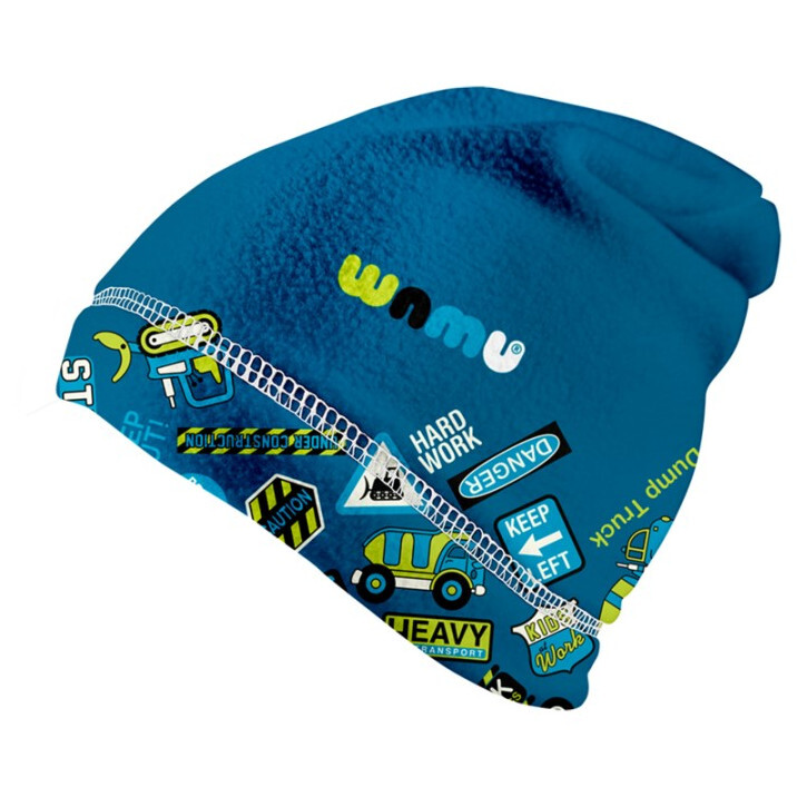 Dětská čepice WAMU Bagr Dětská velikost: S / Barva: modrá