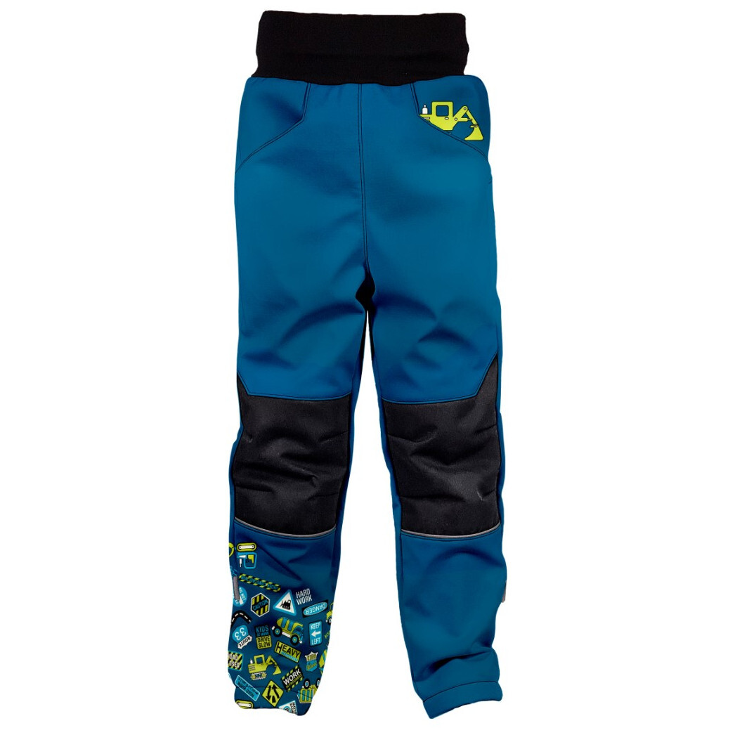 Dětské softshellové kalhoty WAMU Bagr Dětská velikost: 104-110 / Barva: modrá
