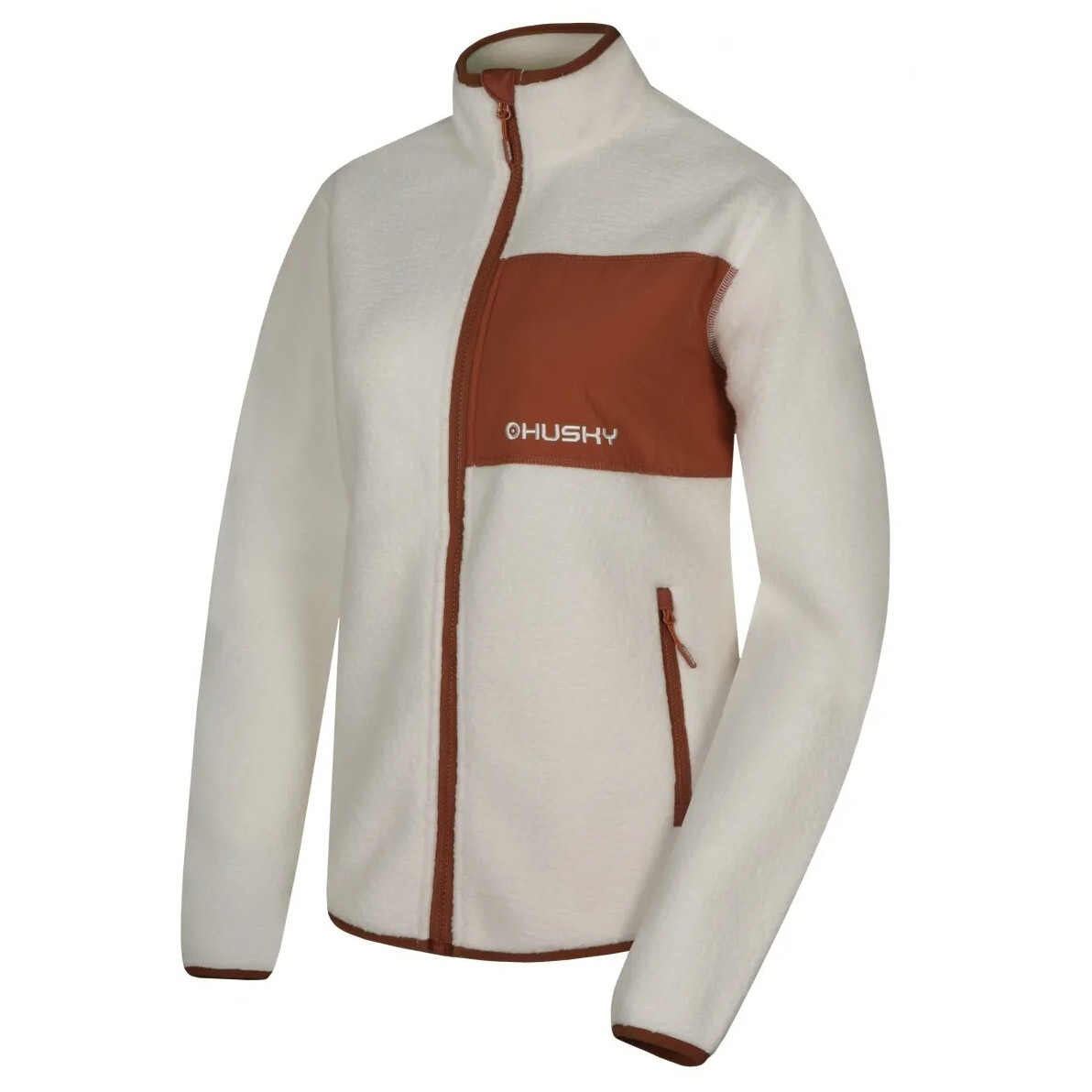 Dámská mikina Husky Addy zip L Velikost: L / Barva: béžová