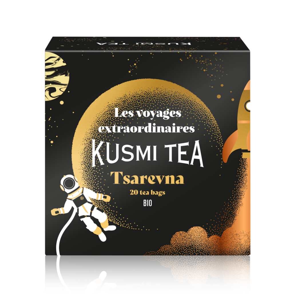 Černý čaj TSAREVNA 2025, 20 mušelínových sáčků, Kusmi Tea