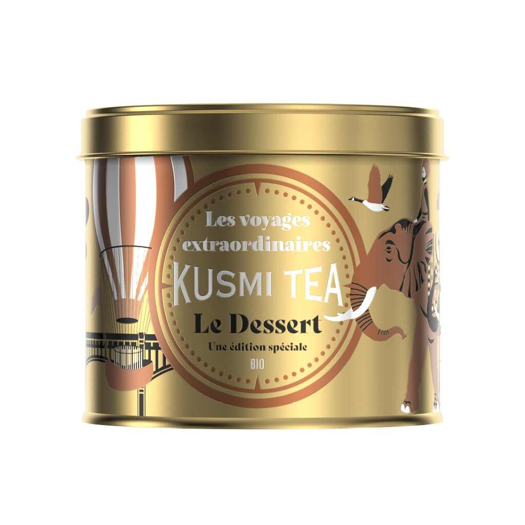 Zelený čaj LE DESSERT 2025, 90 g plechovka, Kusmi Tea