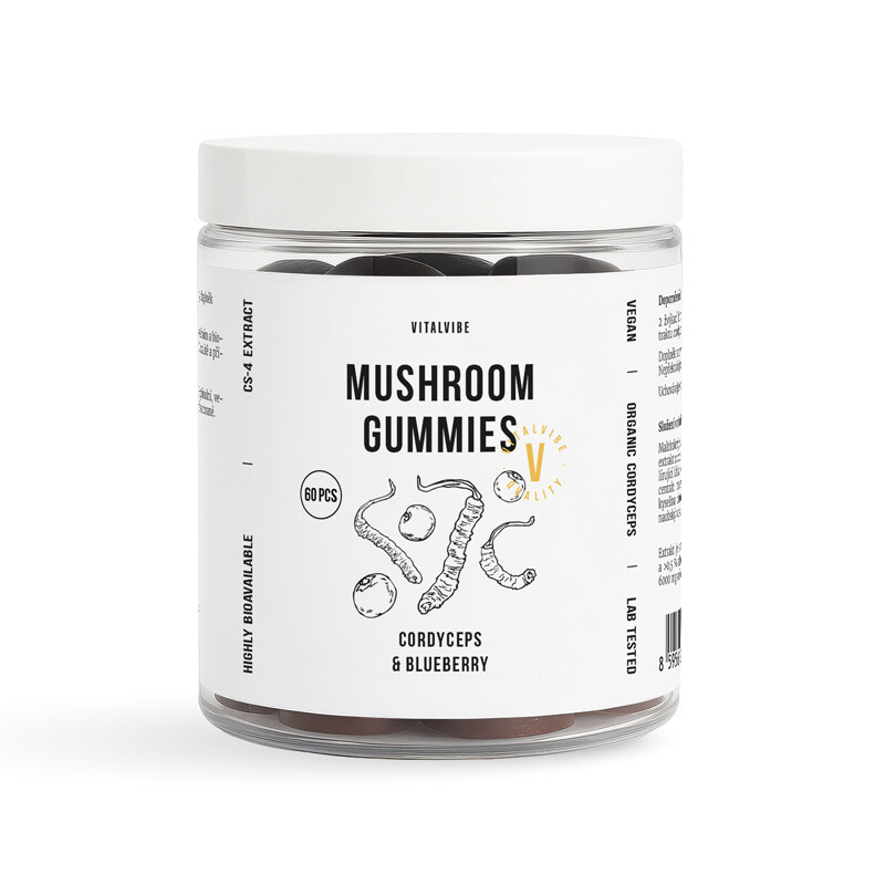 Mushroom Gummies Cordyceps & Blueberry Vitalvibe