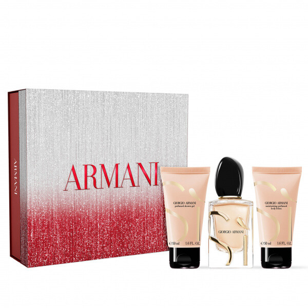 Giorgio Armani Sí dárková sada (parfémová voda 50 ml + tělové mléko 50 ml + sprchový gel 50 ml) dámská