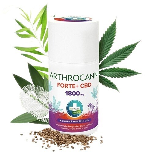 Annabis Arthrocann Forte+ CBD 1800mg konopný masážní gel 90ml