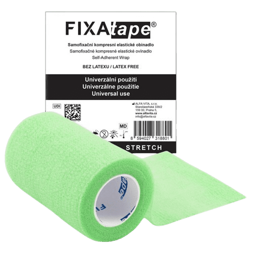 FIXAtape STRETCH samofixační obinadlo 7.5cmx450cm zelené