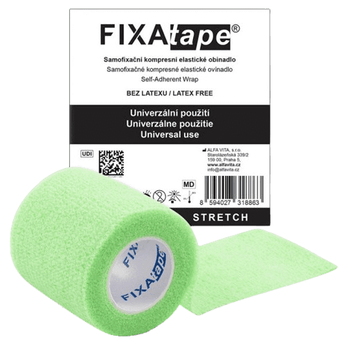 FIXAtape STRETCH samofixační obinadlo 5cmx450cm zelené