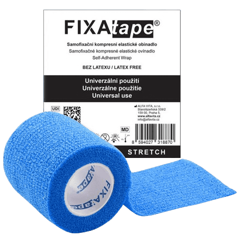 FIXAtape STRETCH samofixační obinadlo 5cm x 450cm modré