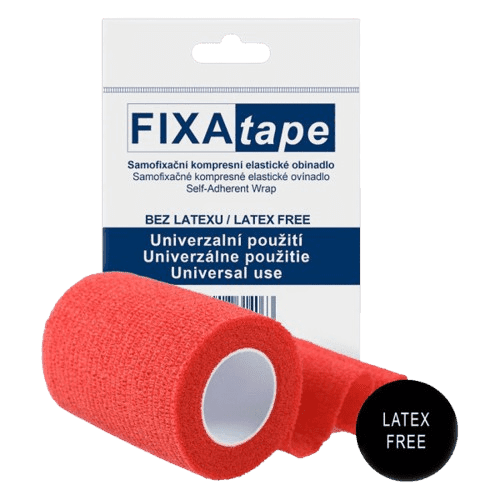 FIXAtape STRETCH samofixační obinadlo 7.5cmx450cm červené