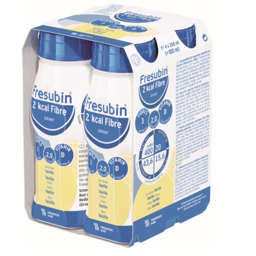 Fresubin 2 kcal Fibre Drink por.sol. Vanilka 4× 200 ml