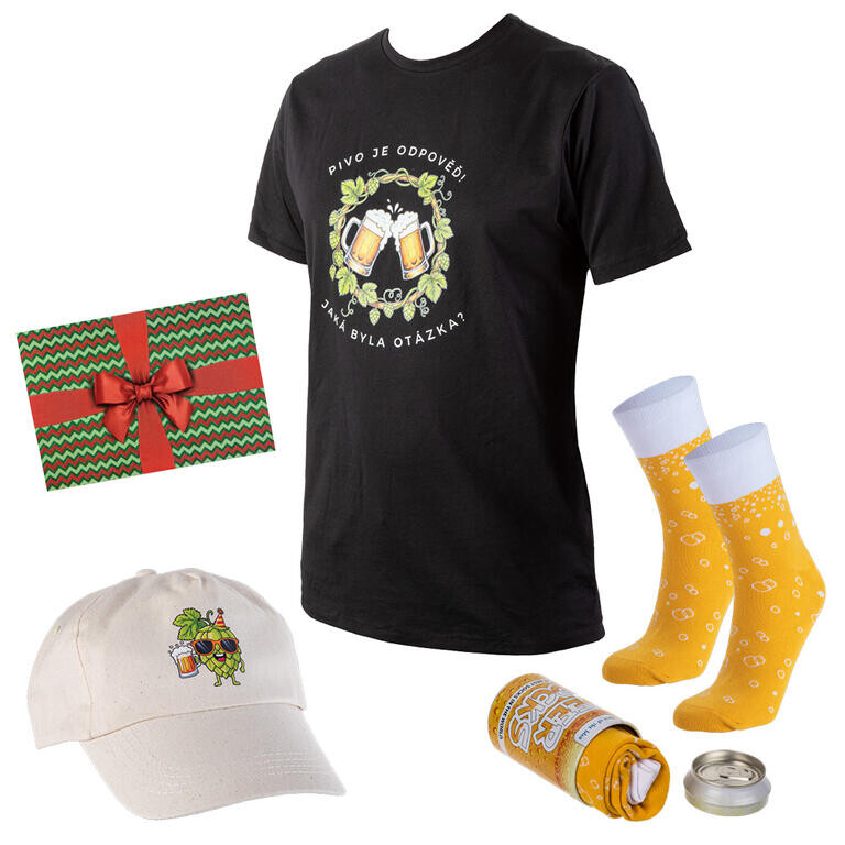Dárkový balíček PRO MILOVNÍKY PIVA vel. S tričko L