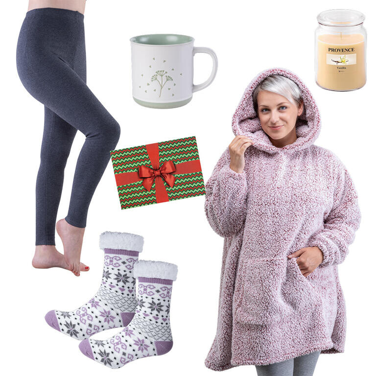 Dárkový balíček HŘEJIVÁ POHOTOVOST PRO ŽENY vel. M ponožky 36-40