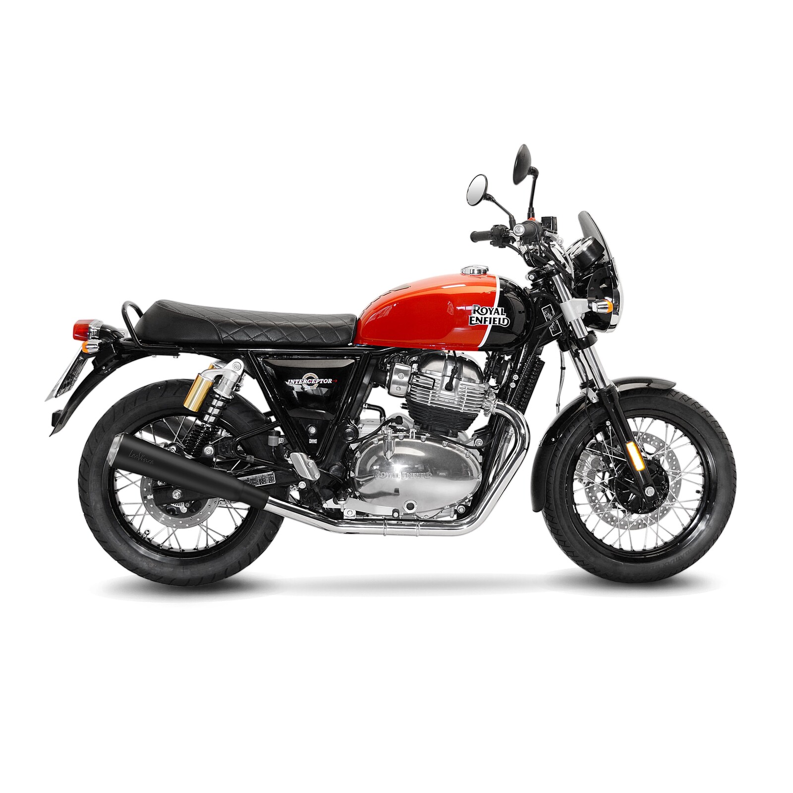 LeoVince 15007BU Classic Racer Black Edition ROYAL ENFIELD CONTINENTAL GT 650 / INTERCEPTOR 650 (19-24)