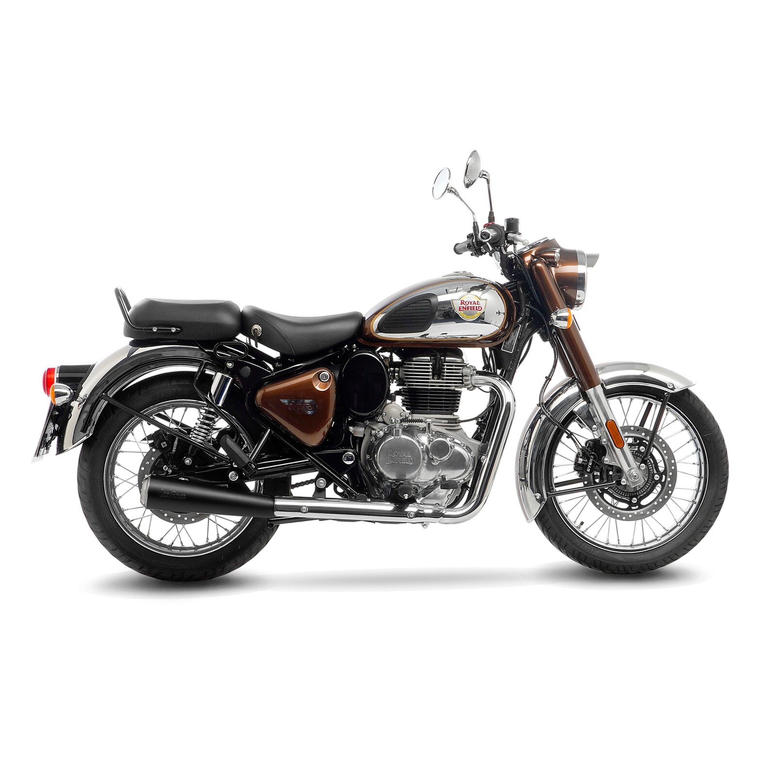 LeoVince 15008B Classic Racer Black Edition ROYAL ENFIELD CLASSIC 350 (21-24), METEOR 350 (21-24)