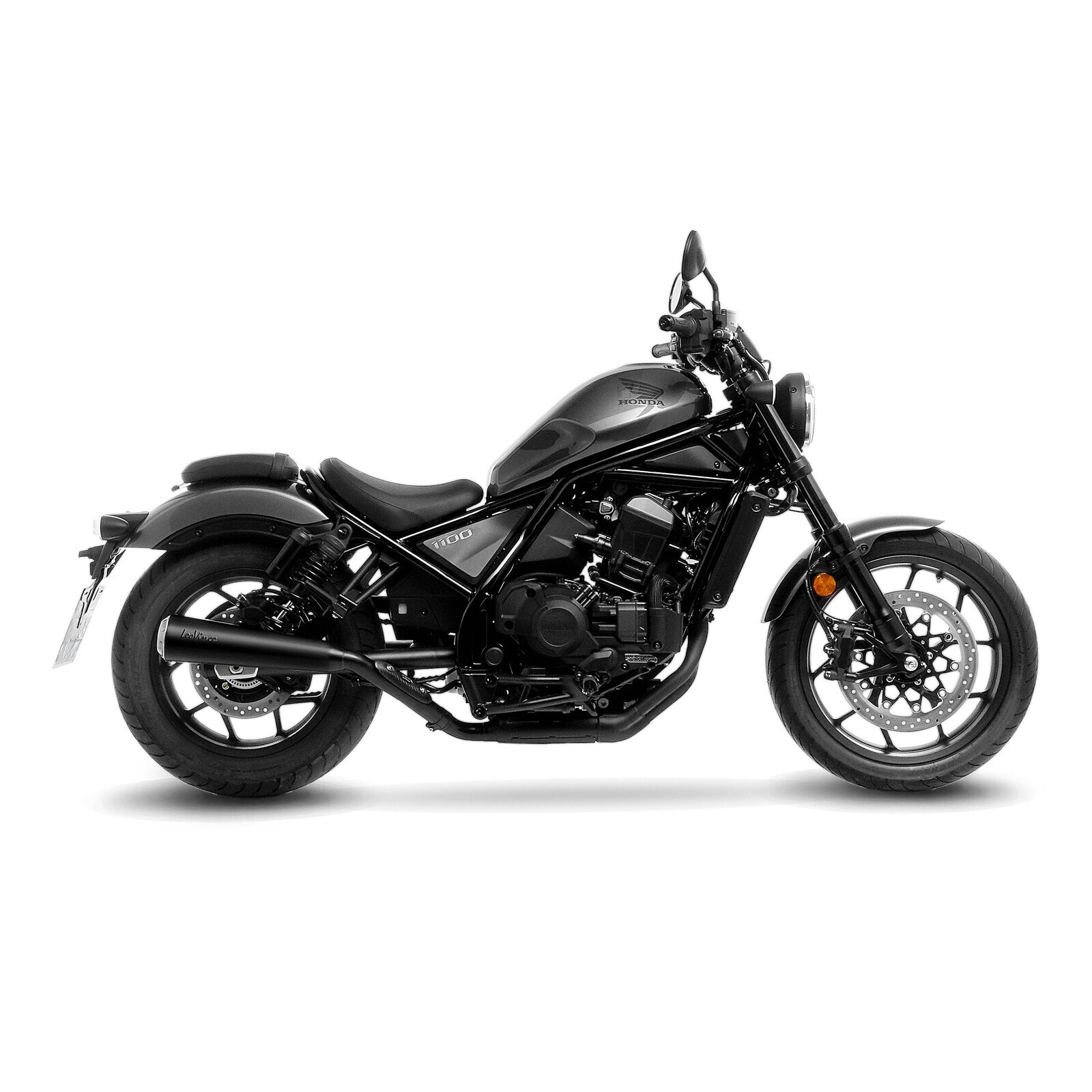 LeoVince 15009FBU Classic Racer Black Edition HONDA CMX 1100 REBEL (21-24)