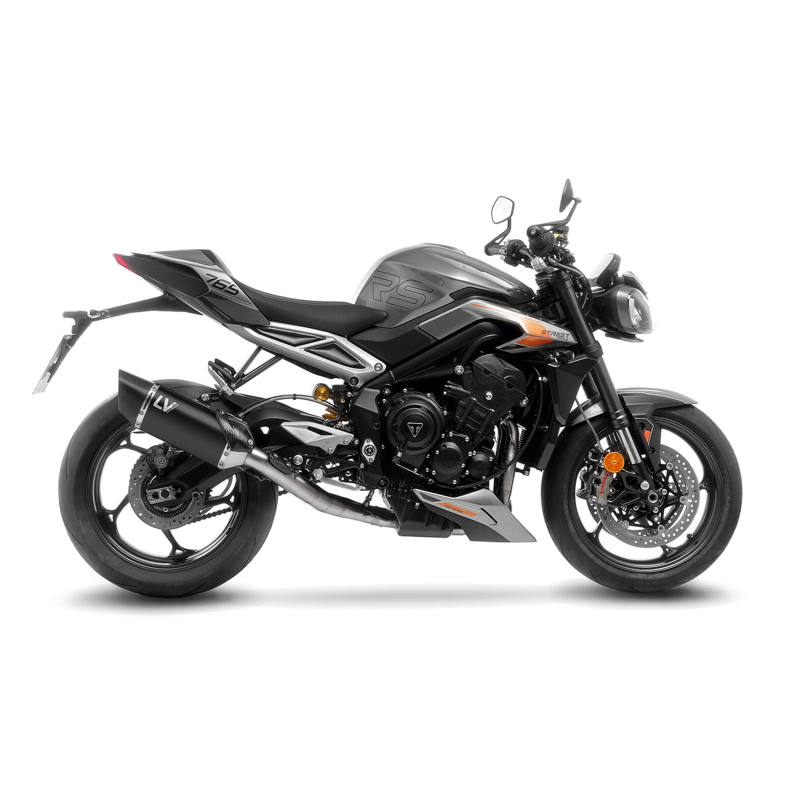 LeoVince 15608BU LV-14 R Black TRIUMPH STREET TRIPLE 765 R/RS/A2 (23-24)