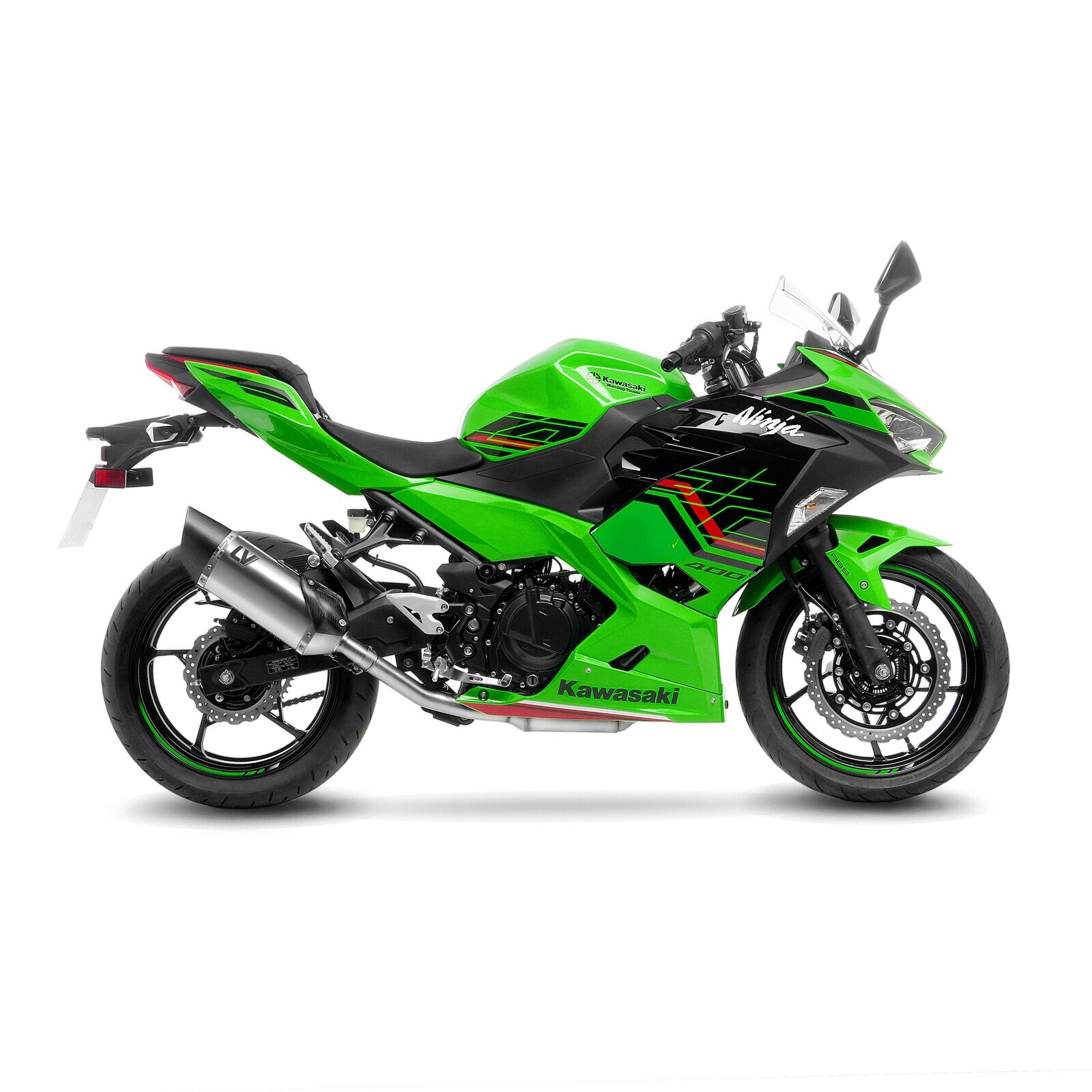 LeoVince 15607TU LV-14 R Titanium KAWASAKI NINJA 400 (18-23), NINJA 500/SE (24-25), Z 400 (19-23), Z 500/SE (24-25)