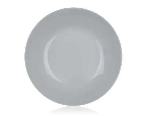 Hluboký talíř Diwali 20 cm, šedé sklo