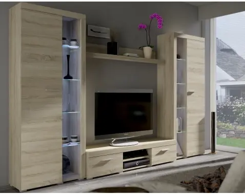 Obývací stěna Flamenco XL, dub sonoma