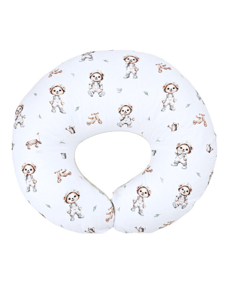 EKO Polštář kojicí malý Velvet Gardener Bear 60x60cm