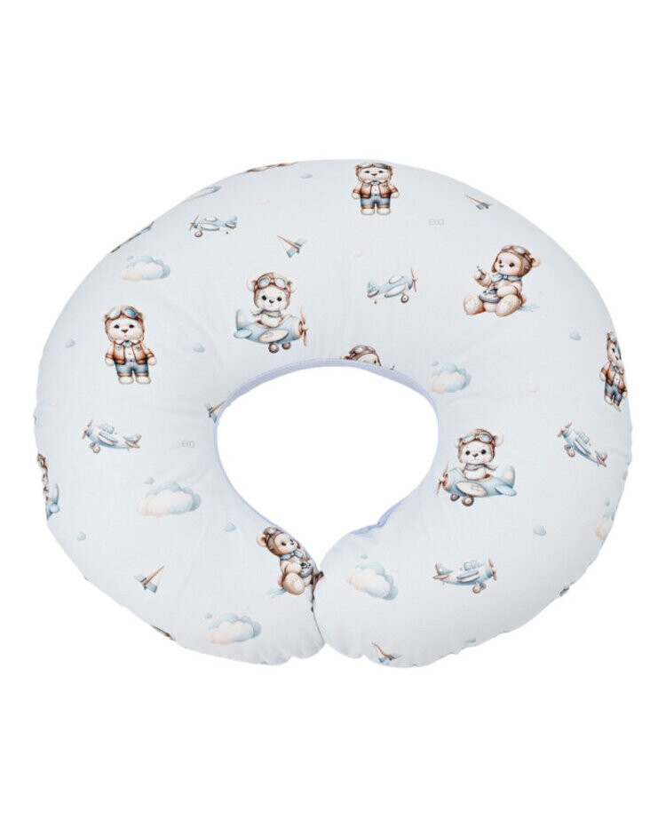 EKO Polštář kojicí malý Velvet Pilot Bear 60x60cm