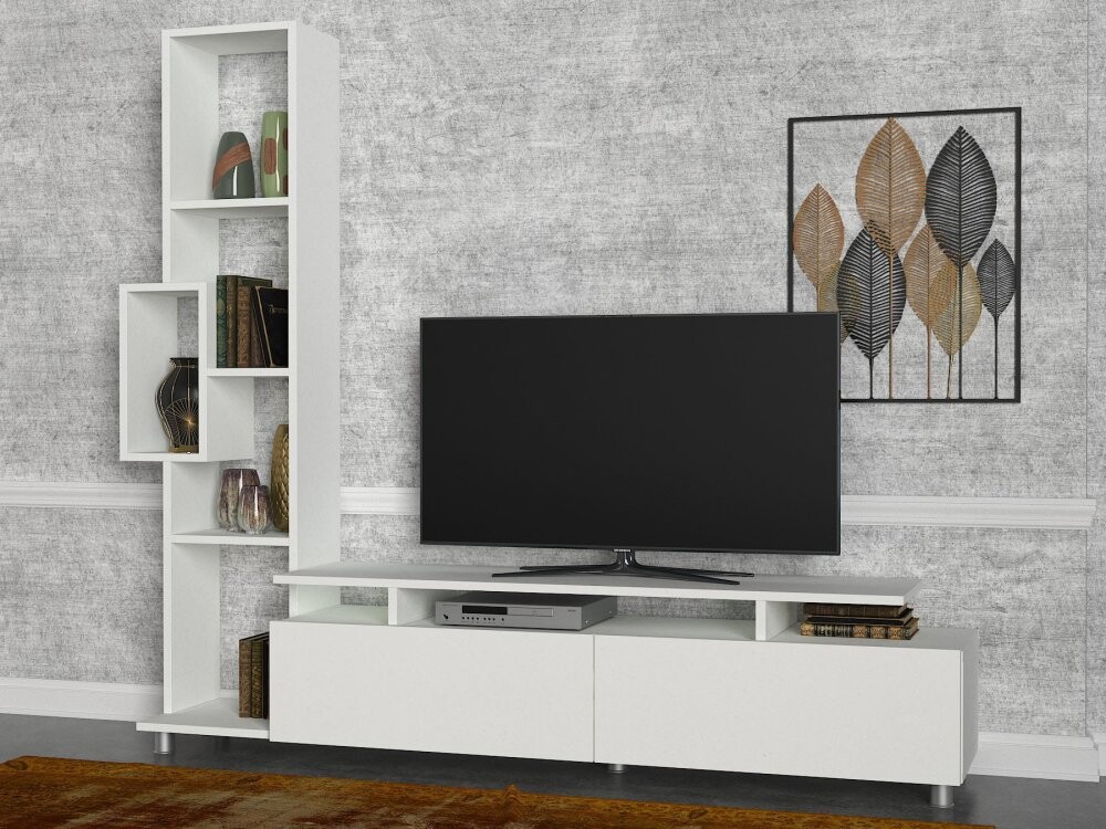 TV stěna / Sestava pod TV Tulip - White
