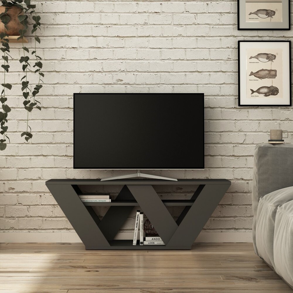 TV stolek Pipralla - Anthracite