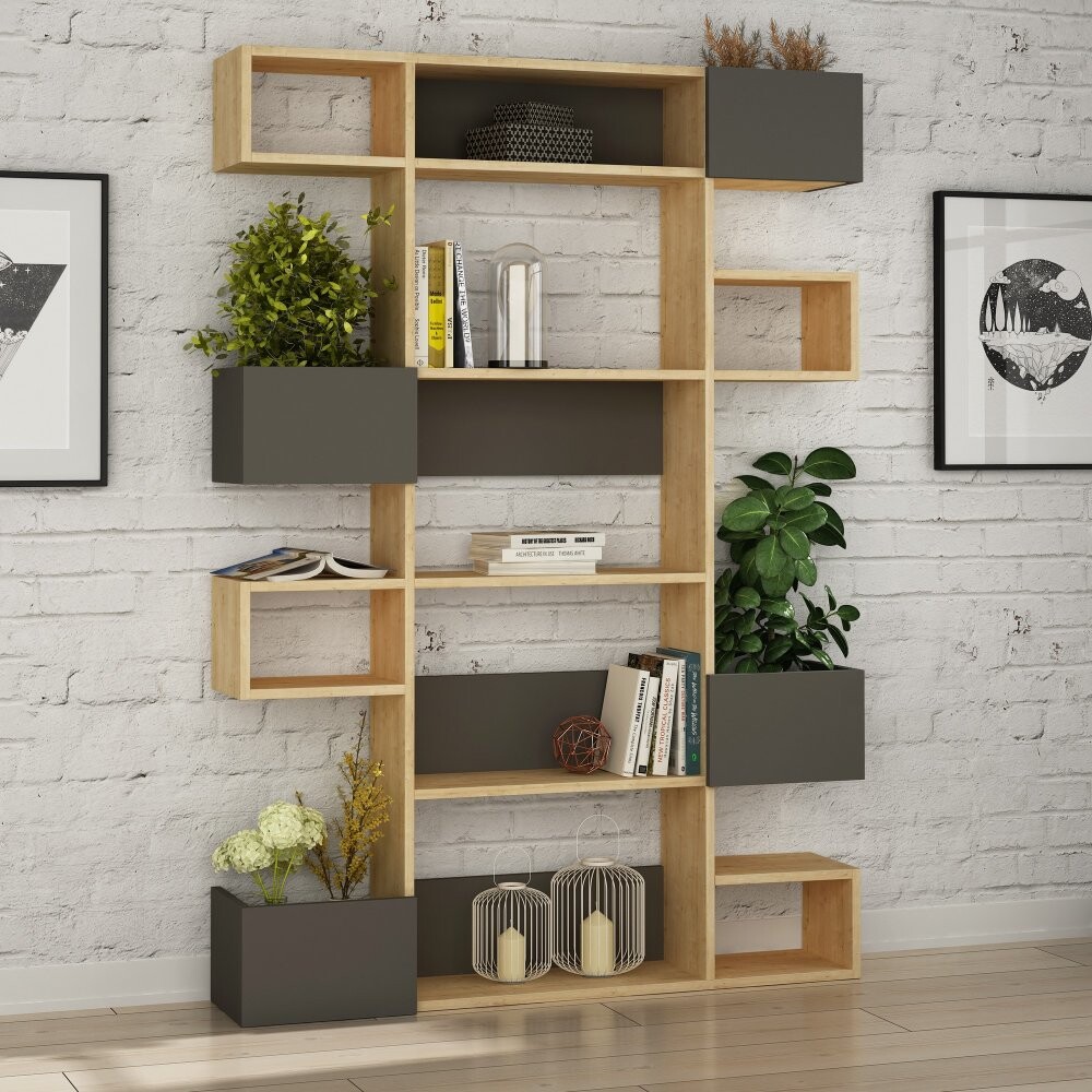 Knihovna Niho - Oak, Anthracite