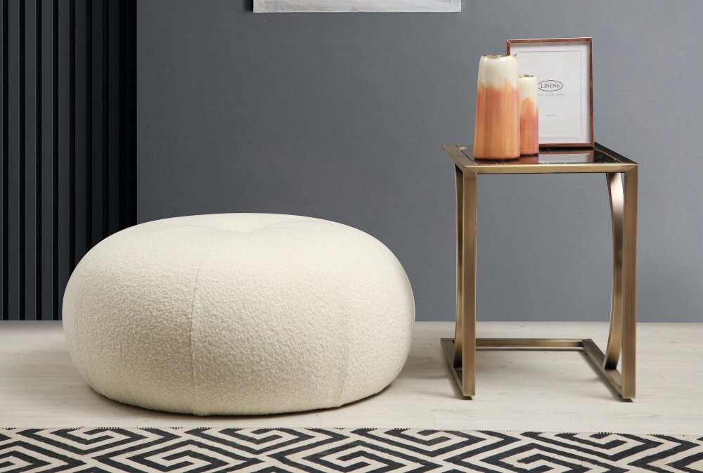 Puf Tina - Bouclet White
