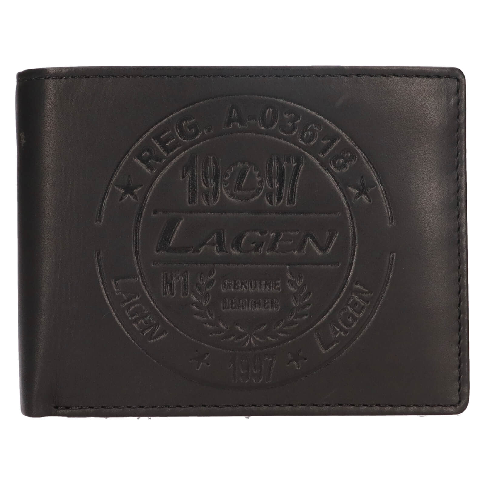 Pánská kožená peněženka Lagen Gestur - černá