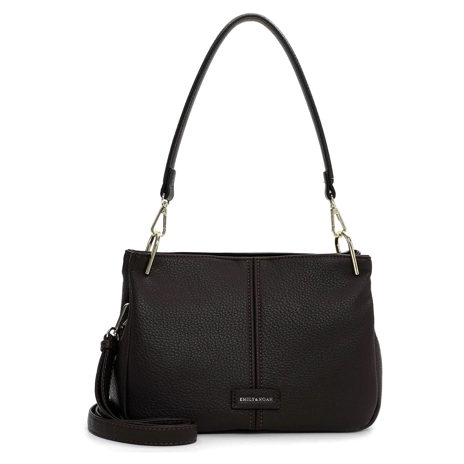 Menší dámská kabelka přes rameno Emily & Noah Halle - tmavě hnědá