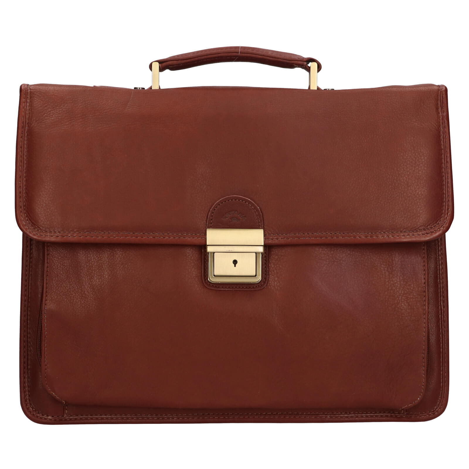 Kožená pánská aktovka Katana Venet - koňak