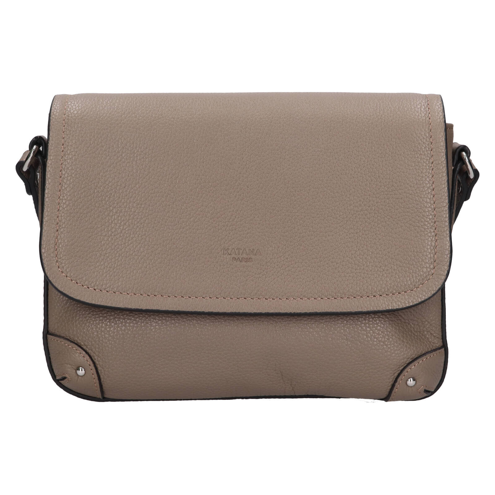 Kožená dámská crosbody kabelka Katana Lucce - šedá
