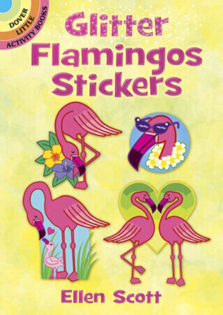 Glitter Flamingos Stickers - Ellen Scott