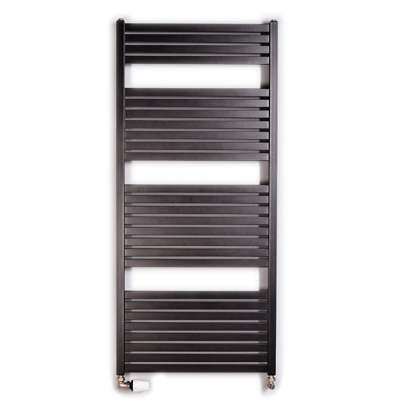 Radiátor trubkový Thermal Trend KH 600×1 690 mm černá RAL 9005 odřená horní trubka)