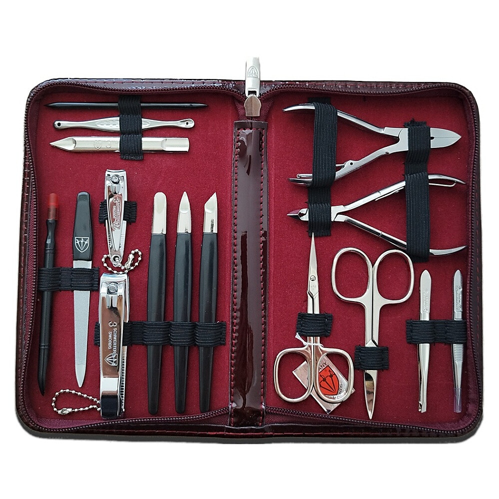 KELLERMANN Sada na manikúru a pedikúru lakovaná 5851 P N vínová