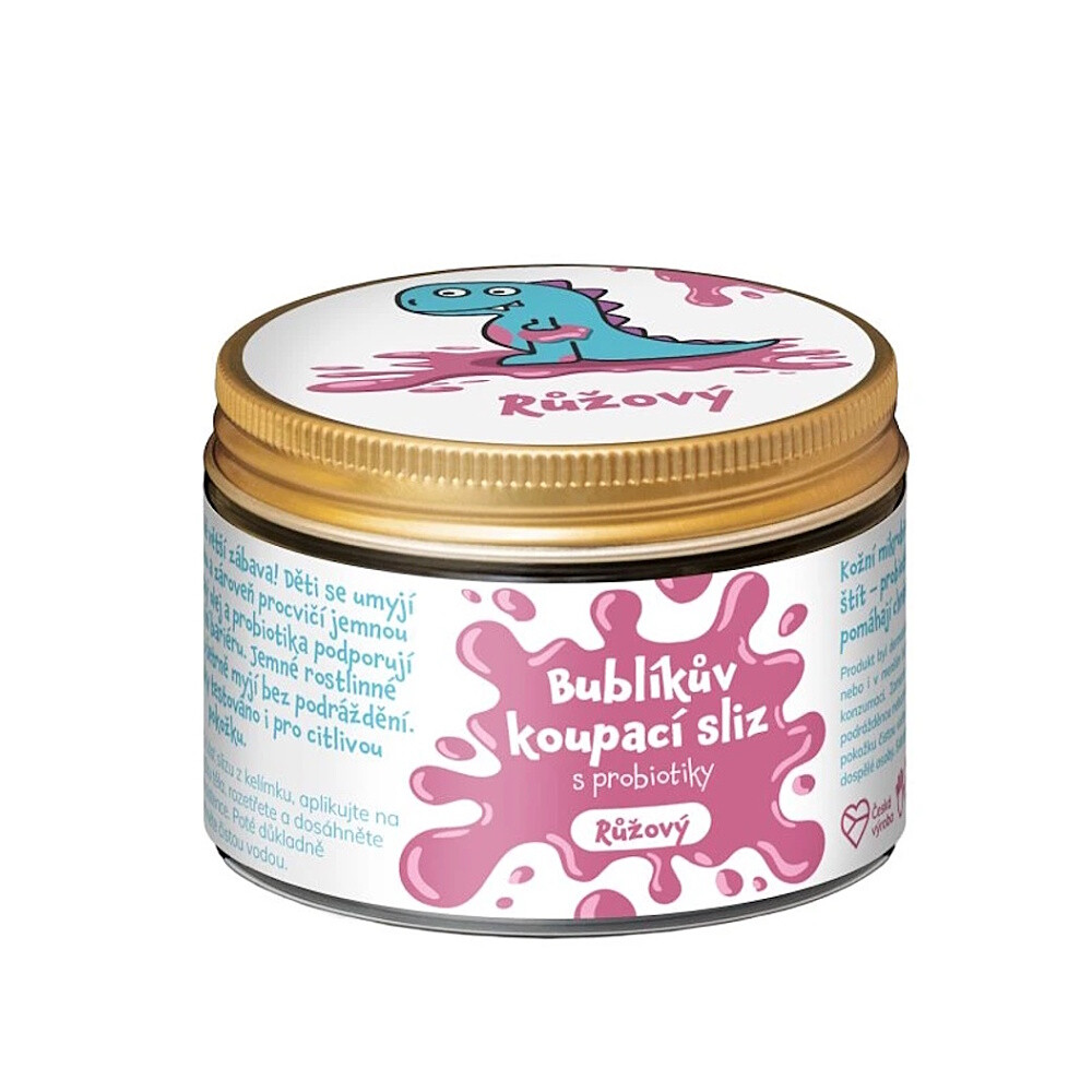 PURE HARMONY Bublíkův koupací sliz s probiotiky růžový 100 g