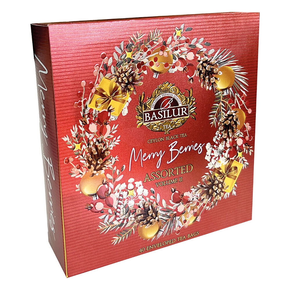 BASILUR Merry berry assorted vol. II variace bylinných čajů 40 sáčků