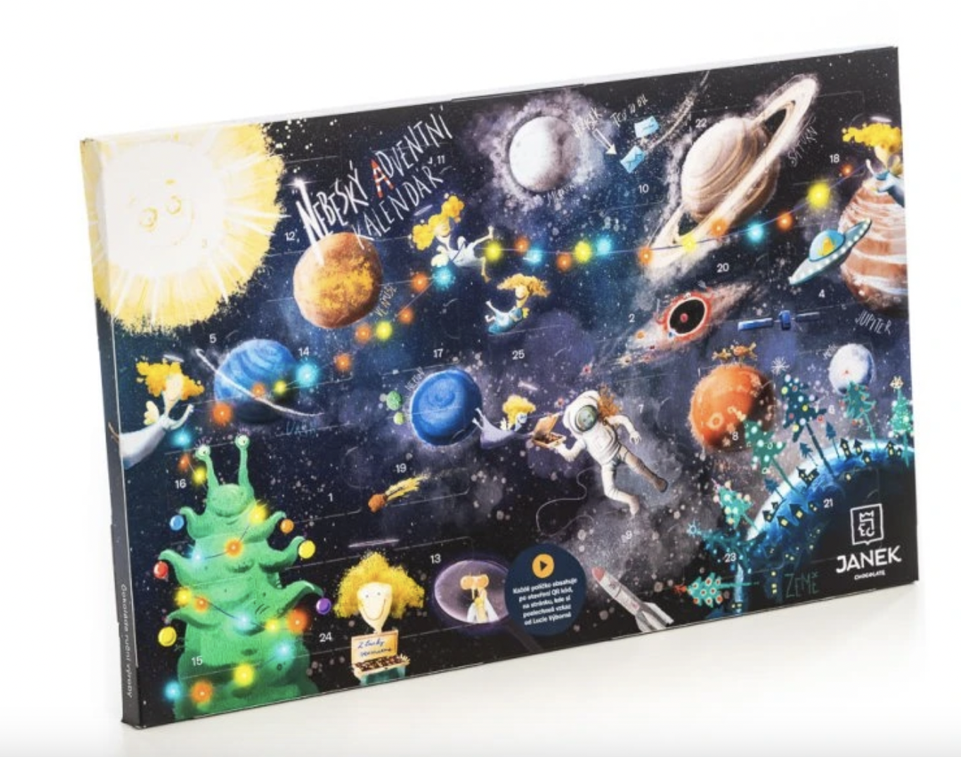 Nebeský čokoládový adventní kalendář s povídáním