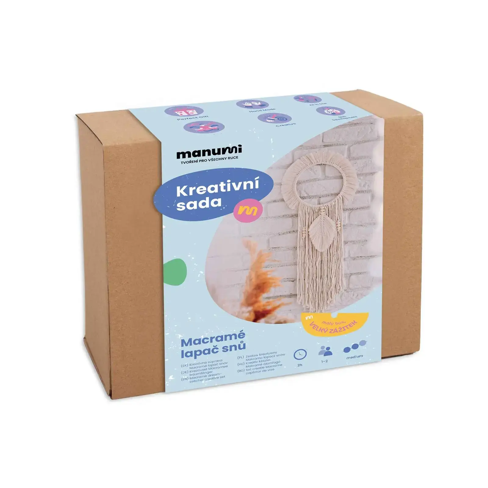 Kreativní sada na výrobu macramé lapače snů