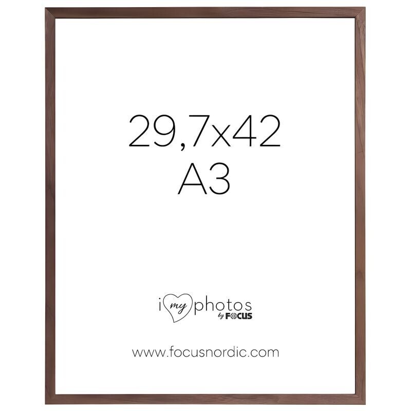 FOCUS ROCK  rám 29,7x42 dřevo, ořech