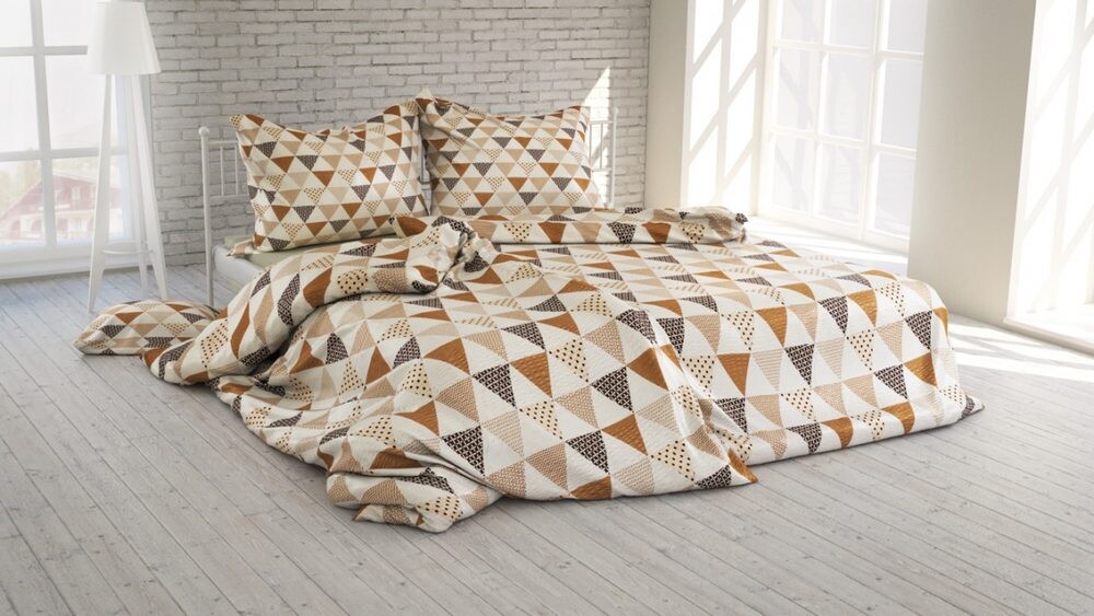 Polášek Bavlněné povlečení LENKA - Béžová | 140 x 200 cm / 70 x 90 cm